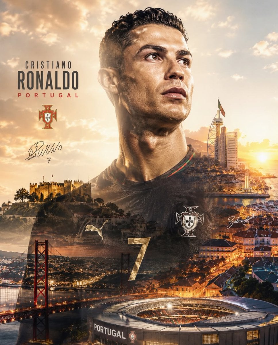 Create an epic double-exposure sports poster featuring a leg