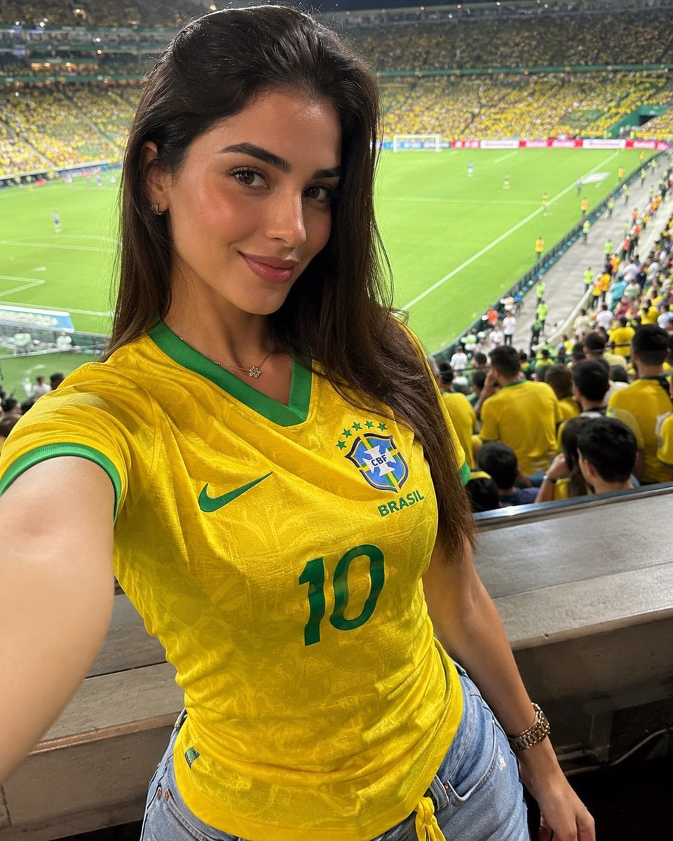 Brazil Fan Girl Stadium Selfie (Match Day)
Ultra-realistic